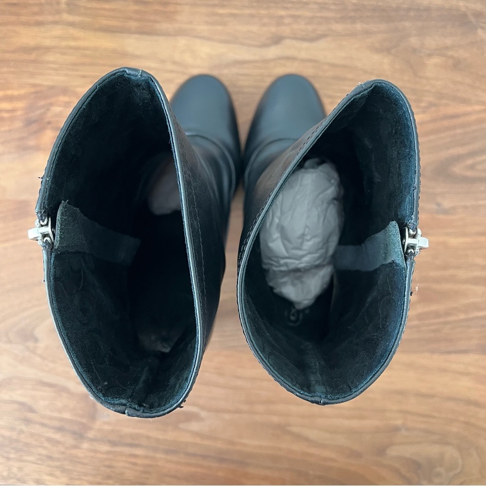 COACH: Bethie Smooth Nappa Ankle Zip Boots: Black: Women's Size 8.5 - Picture 13 of 15